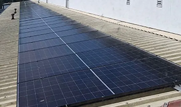 Solar Panels on Roof of Postal Headquarters